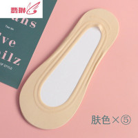 船袜女浅口全隐形袜夏季薄款冰丝硅胶防滑脱不跟高跟鞋蕾丝袜子 费琳