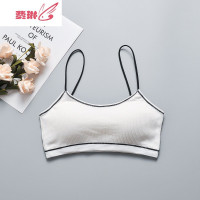 内衣女学生高中少女防走光小胸胸罩初中生发育期抹胸背心式文胸 费琳胸罩