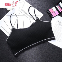 无钢圈日系吊带发育期内衣学生高中少女韩版小背心初中生文胸 费琳胸罩
