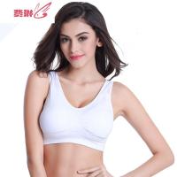 背心式睡眠内衣本命年大红中老年人200斤大码运动无钢圈妈妈文胸 费琳胸罩