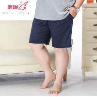 加肥加大码家居裤男胖子短裤肥佬休闲睡裤宽松中老年薄款夏季 费琳