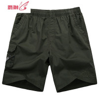 夏季中年男家居宽松睡裤爸爸老年人沙滩裤大码大裤衩 费琳