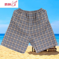 夏季新款韩版男装短裤睡裤休闲裤男短裤潮布男士沙滩睡裤棉麻 费琳