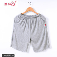 夏季睡裤男五分裤家居睡裤宽松简约沙滩裤大码睡裤男女 费琳