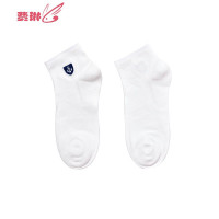 袜子男短袜竹纤维刺绣船锚低筒男士袜子短袜运动低帮袜子男 费琳
