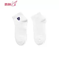 袜子男短袜竹纤维刺绣船锚低筒男士袜子短袜运动低帮袜子男 费琳