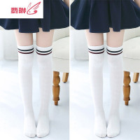 儿童长筒袜女童过膝盖洋气薄款堆堆袜半截中筒袜子夏 费琳