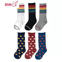 儿童袜子女童堆堆袜宝宝长筒袜童简约中筒袜潮厚款 费琳