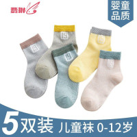 鸿宝儿 儿童袜子棉质厚童女童孩宝宝棉袜0-12岁 费琳