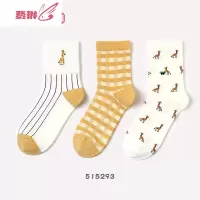 袜子女中筒棉袜可爱日系女士长筒袜ins潮街头棉袜 费琳
