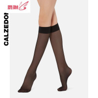 女士20D舒适袜口多色时尚及膝袜LIG006 费琳短袜袜子