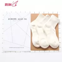 白色袜子女中筒袜薄款色长筒袜ins潮流高帮棉夏季 费琳