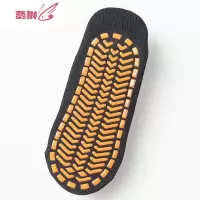 专用蹦床袜瑜伽硅胶大人室内软底防滑地板长袜女高腰蹦中筒袜子 费琳