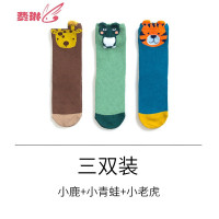 婴儿袜子儿中长筒女宝宝夏季薄款可爱卡通动物头袜 费琳