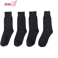 西装皮鞋袜子男黑色商务中筒薄款长筒英伦正装男士西裤长袜潮高腰 费琳