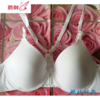 前扣文胸薄款聚拢内衣美背防滑肩带胸罩简约女文胸Y型 费琳胸罩