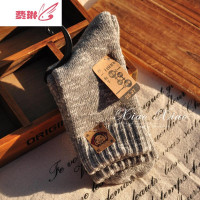 加厚男袜子袜男士中筒袜加绒保暖复古毛巾袜天毛线袜长袜 费琳