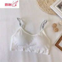 女装无钢圈运动文胸罩女聚拢少女美背收副乳薄款抹胸内衣吊带小背心 费琳胸罩