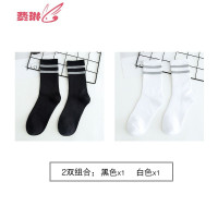 满天星袜子女袜中筒袜韩版ulzzang纯色反光ins潮长袜 费琳