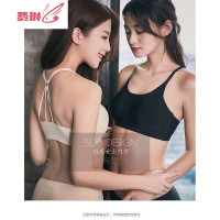 运动文胸女背心式内衣女无钢圈网红日系少女学生内衣可拆卸胸垫 费琳胸罩