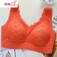 高品质泰国乳胶2.0蕾丝内衣聚拢女士背心性感无钢圈文胸 费琳胸罩