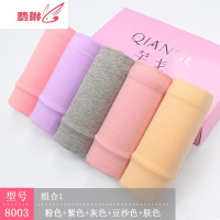 5条盒装 高腰女士内裤三角裤棉质产后大码收腹色本命年 费琳