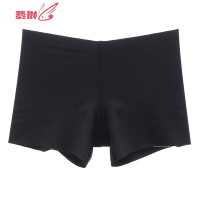 女士锦纶平角裤防走光内裤白色打底裤薄款舒适 费琳