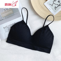 2020春装新款网红运动内衣两件套百搭舒适聚拢无钢圈抹胸文胸女潮 费琳文胸套装