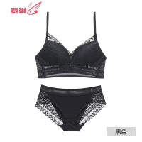 内衣少女聚拢u型美背薄文胸套装无钢圈性感蕾丝学生日系 费琳