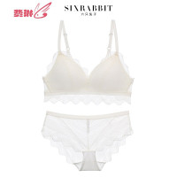 性感文胸罩套装少女蕾丝无钢圈小胸聚拢内衣女薄款美背 费琳胸罩