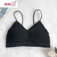 夏季聚拢小吊带文胸少女无钢圈胸罩文胸内衣上衣抹胸薄款学生内搭 费琳胸罩