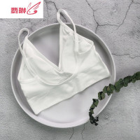 欧美ins大露背内衣美背吊带带胸垫文胸罩女可外穿学生抹胸 费琳胸罩