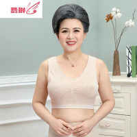 妈妈内衣文胸女中老年大码背心式无钢圈运动舒适聚拢胸罩薄款 费琳胸罩