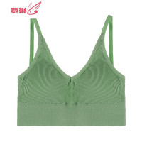 露背隐形内衣女夏季U型大胸显小胸无钢圈美背文胸打底背心 费琳胸罩