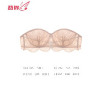 夏季抹胸式无肩带文胸罩女聚拢超薄款美背隐形蕾丝裹胸内衣 费琳胸罩