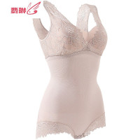 带罩杯塑身连体衣女薄款束身束腰美体提臀塑形收腹紧身打底内衣 费琳塑身衣