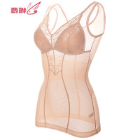 免穿文胸一体式无钢圈塑身衣女收腹上衣束身束腰背心紧身内衣 费琳