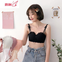 港味内衣无钢圈春季美背聚拢少女蕾丝花边文胸薄款性感小胸罩 费琳胸罩
