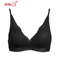 卷纹蕾丝三角杯文胸无钢圈内衣 女 性感透气女士胸罩 费琳胸罩