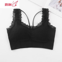 [高品质 蕾丝拼接]防走光裹胸美背文胸罩抹胸加肥加大无缝 费琳胸罩