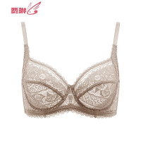 大胸显小文胸薄款全罩杯胸衣有钢圈胸罩大码蕾丝内衣女 费琳胸罩