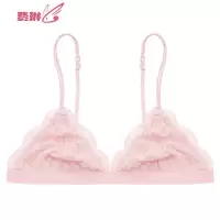 bralette法式超薄无钢圈文胸三角杯蕾丝少女软杯性感细带比基尼 费琳胸罩