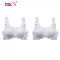 无扣内衣女背心式文胸聚拢小胸衣性感无钢圈上托薄款蕾丝美背 费琳胸罩