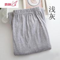 中老年男士睡裤夏季薄款绵绸宽松棉绸长裤家居裤休闲人造棉裤子女 费琳