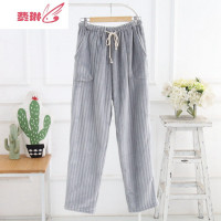 加长版睡裤女超长珊瑚绒加厚裤法兰绒男高个子冬季长裤家居保暖裤 费琳