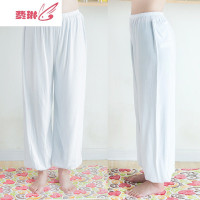 中老年男士棉绸灯笼裤夏季长裤 宽松绵绸裤运动裤人造棉睡裤 费琳