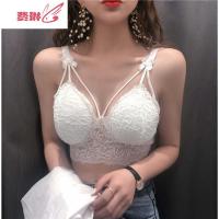 2020女装新款性感蕾丝裹胸无钢圈聚拢上托美背蝴蝶结文胸内衣 费琳胸罩