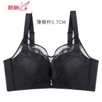 内衣女无钢圈舒适聚拢薄性感蕾丝防走光抹胸式文胸罩 费琳胸罩