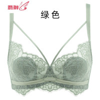 美背薄款内衣女无海绵性感蕾丝文胸聚拢上托防下垂超薄胸罩 费琳胸罩