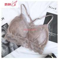 蕾丝美背镂空性感聚拢文胸罩细吊带裹胸防走光打底抹胸女 费琳胸罩